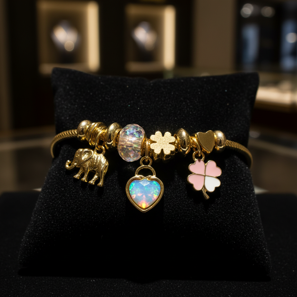 Gold Schmetterling Charm Armband