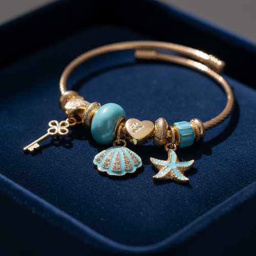Gold Schmetterling Charm Armband